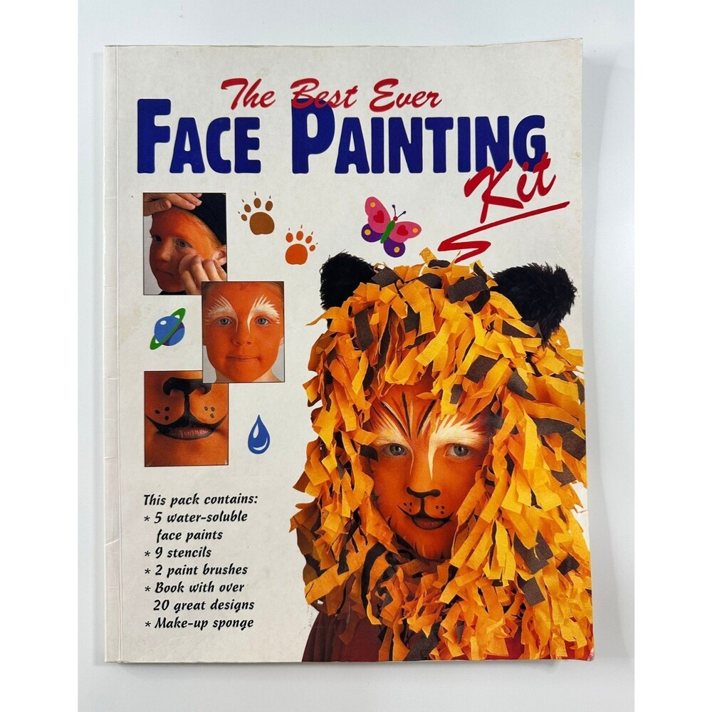 The Best Ever Face Painting Kit Book Step-by-Step Ideas Halloween Kids Party